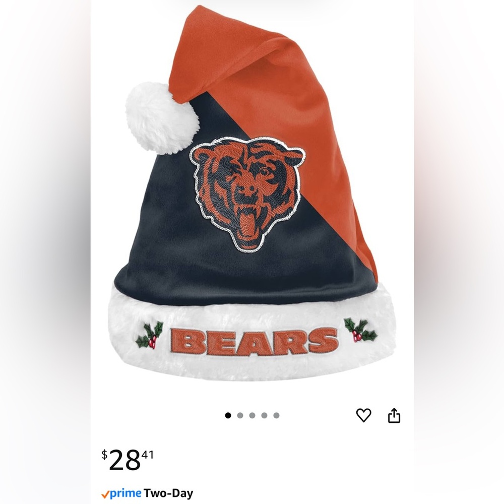 Chicago cubs and Chicago bears Santa hats - Picture 4 of 4